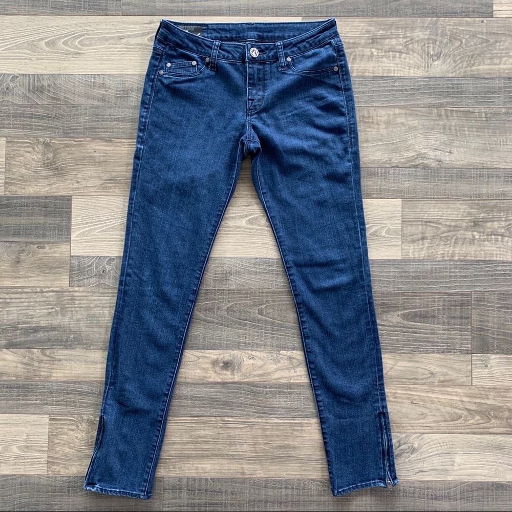 [3 for $30] William Rast Ankle Zipper Skinny Blue Jeans